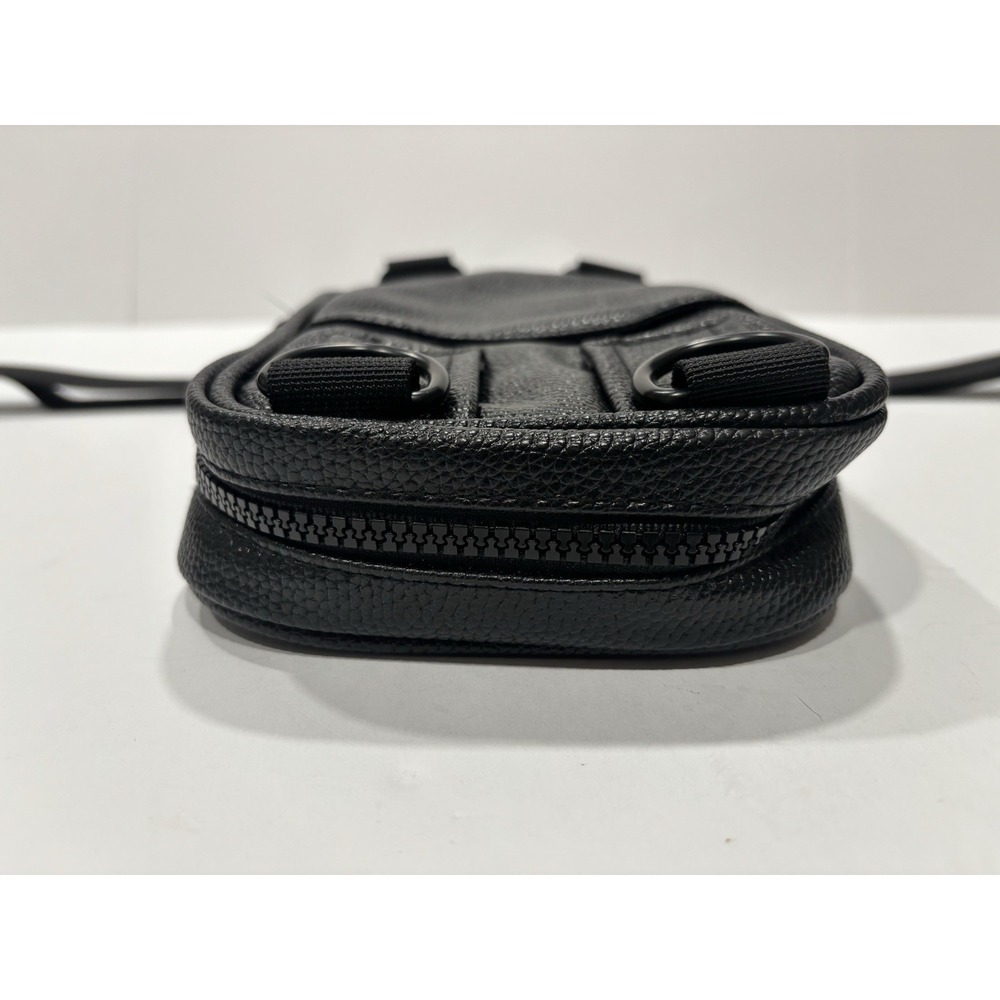 Brixley Black Leather Crossbody Bag Chic Travel City Minimalist - Picture 9 of 10